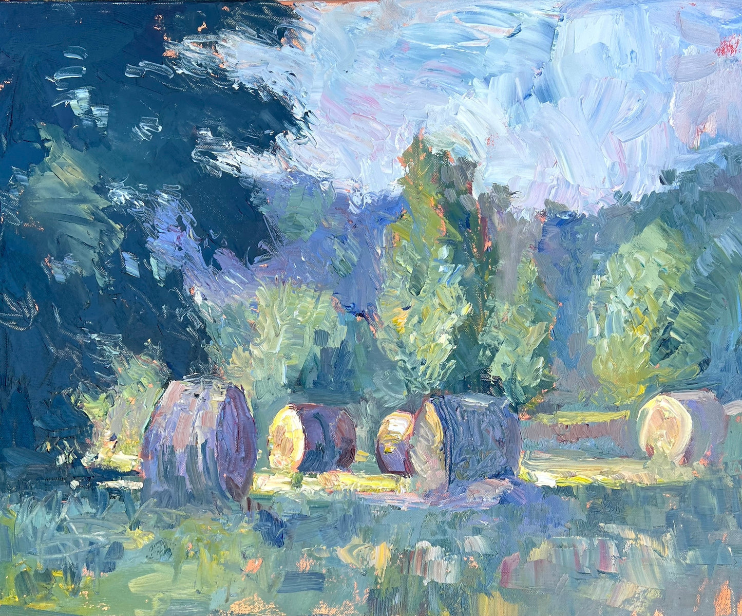 Bales Near Anderson, Indiana