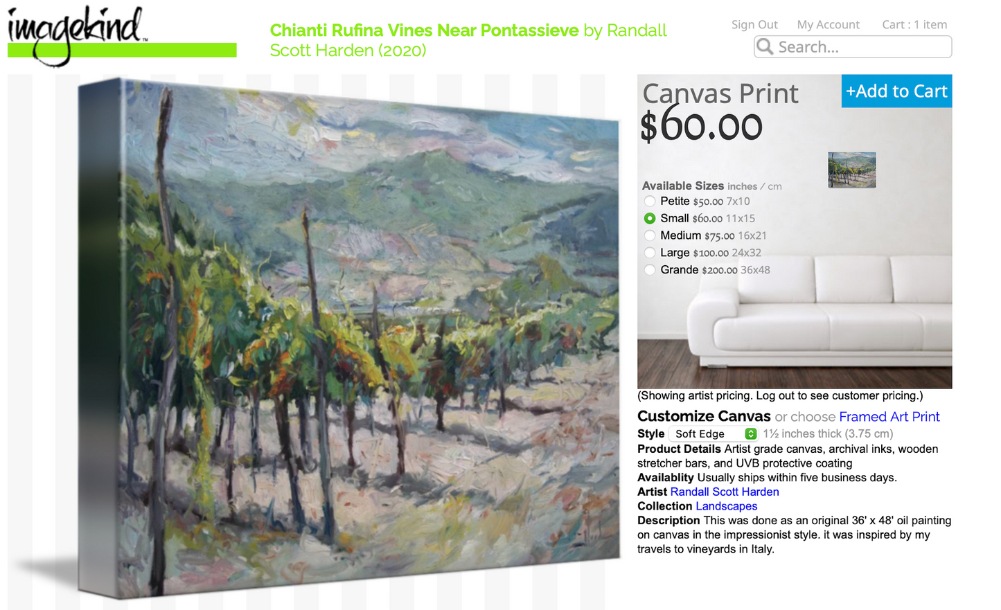 Chianti Rufina Vines Near Pontassieve (Prints)