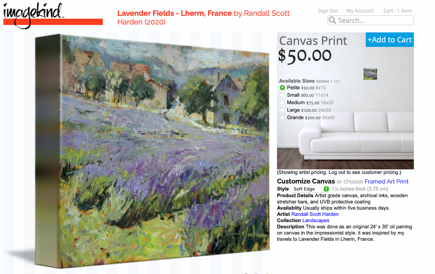 Lavender Fields - Lherm, France (Prints)