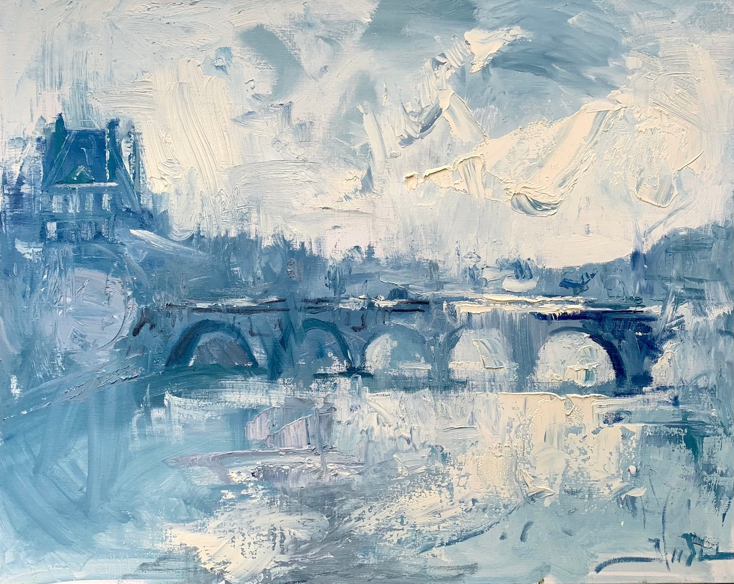 Louvre and the Seine - Sunshine