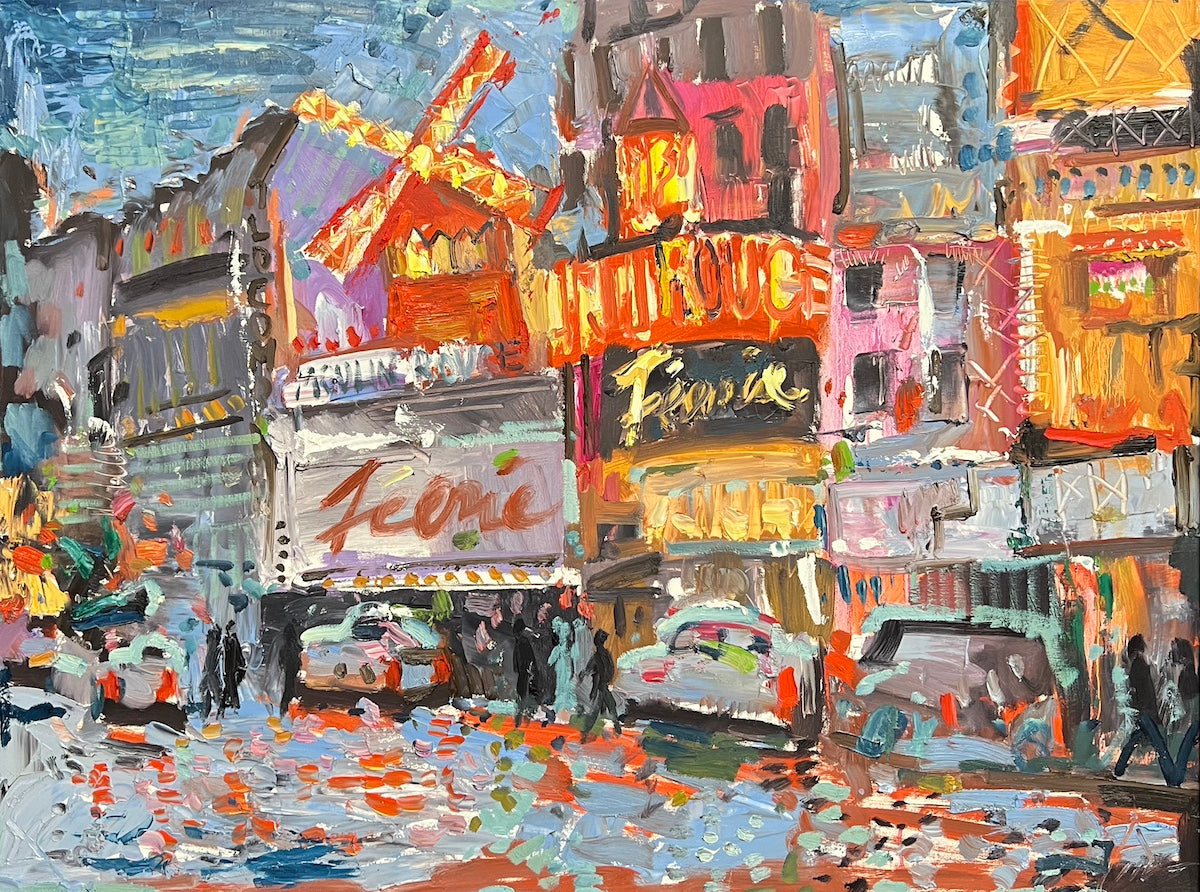 Pigalle at Night - Moulin Rouge Paris