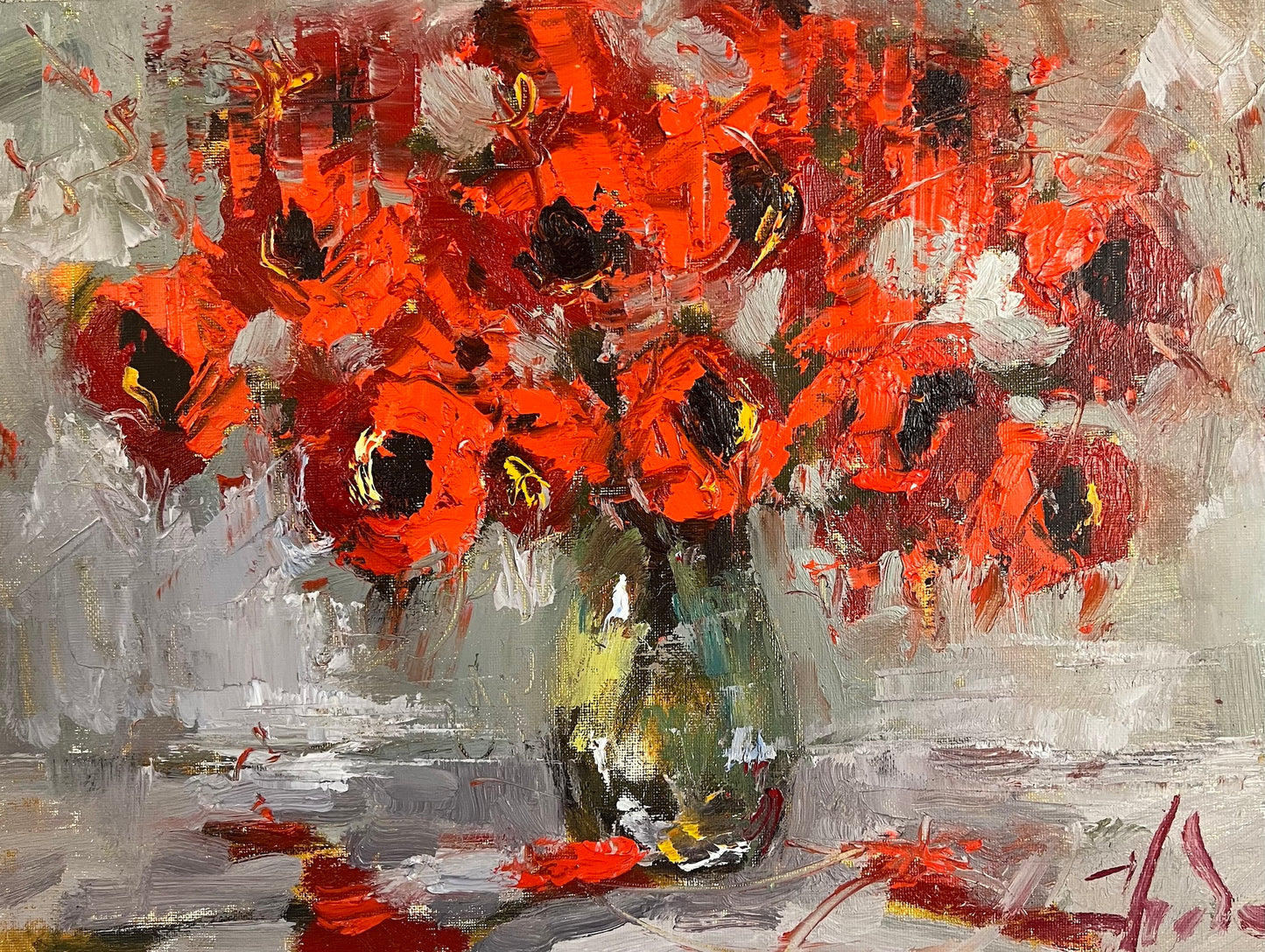 Poppies in a Vase