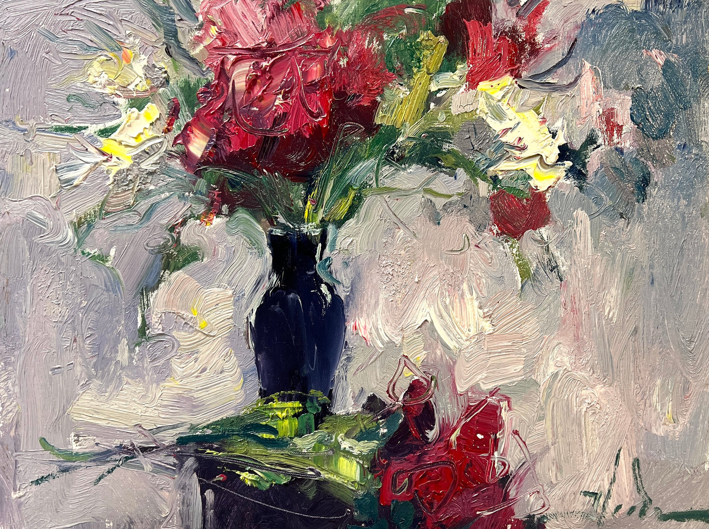 Red & White Peonies
