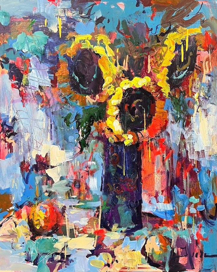 Sunny Colorful Sunflowers
