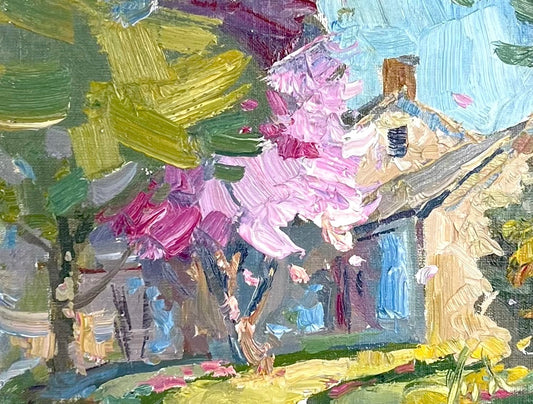 Cute House in Spring - Plein Air