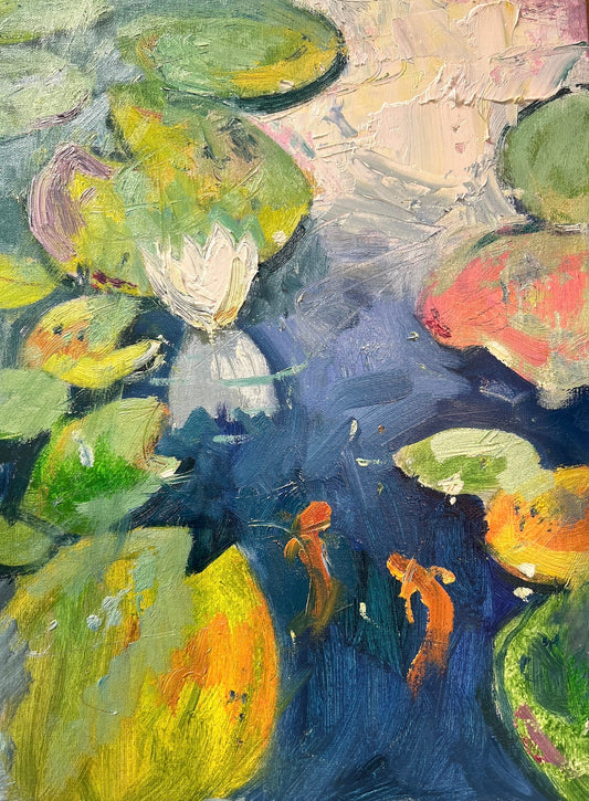Koi with Lilies