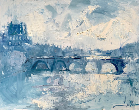 Louvre and the Seine - Sunshine