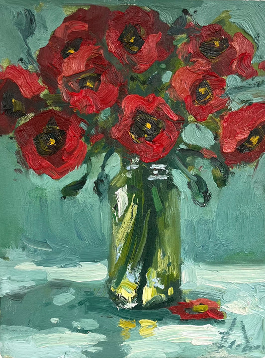 Poppies in a Jar