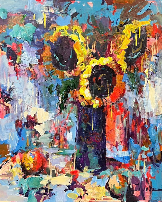 Sunny Colorful Sunflowers