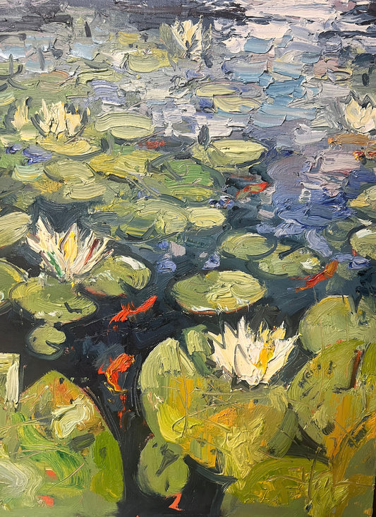 Water Lilies and Koi
